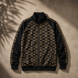 LV checkerboard coat 'black'