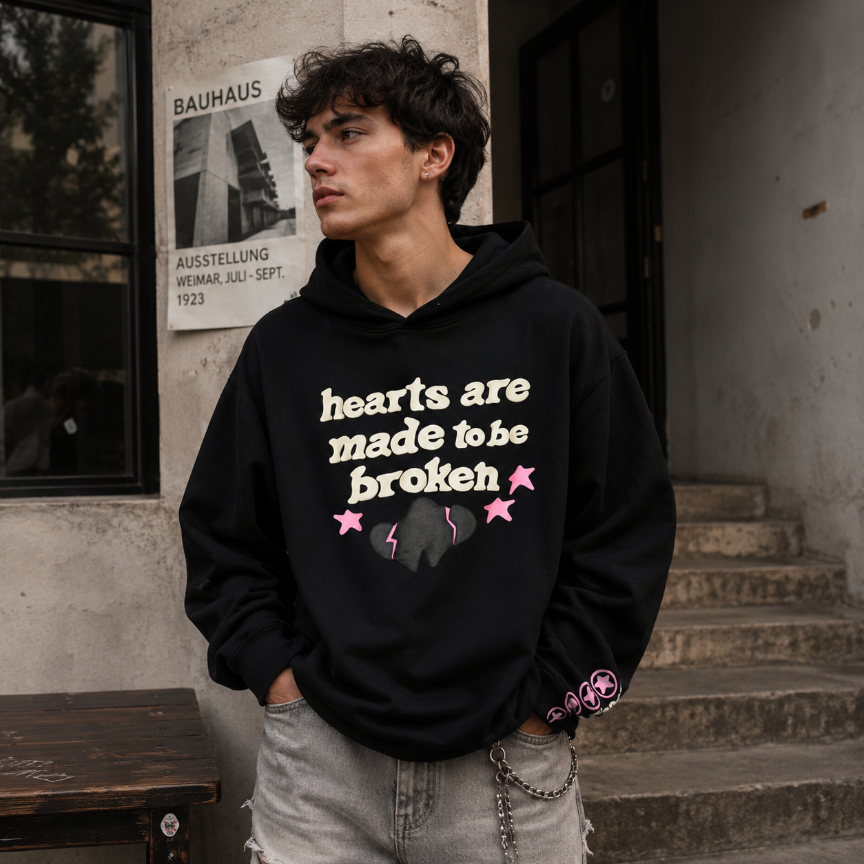 BROKEN PLANET - HEART BROKEN HOODIE