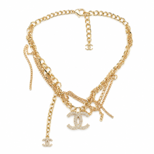 Crystal Charm Chain Necklace