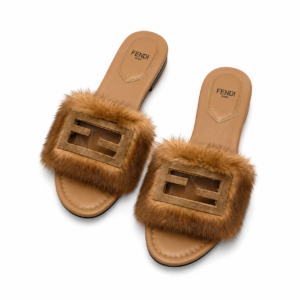 Fur Slide Sandals