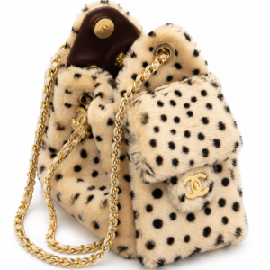 Faux Fur Chain Shoulder Bag